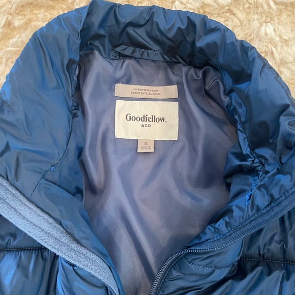 Goodfellow & Co blue puffer coat Men’s sized small - Picture 3 of 3